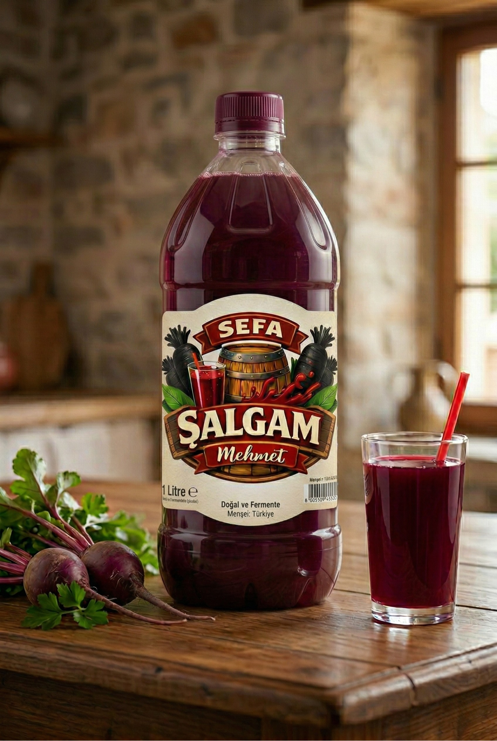 1 Litre Osmaniye Sefa Şalgamı Acılı Acısız