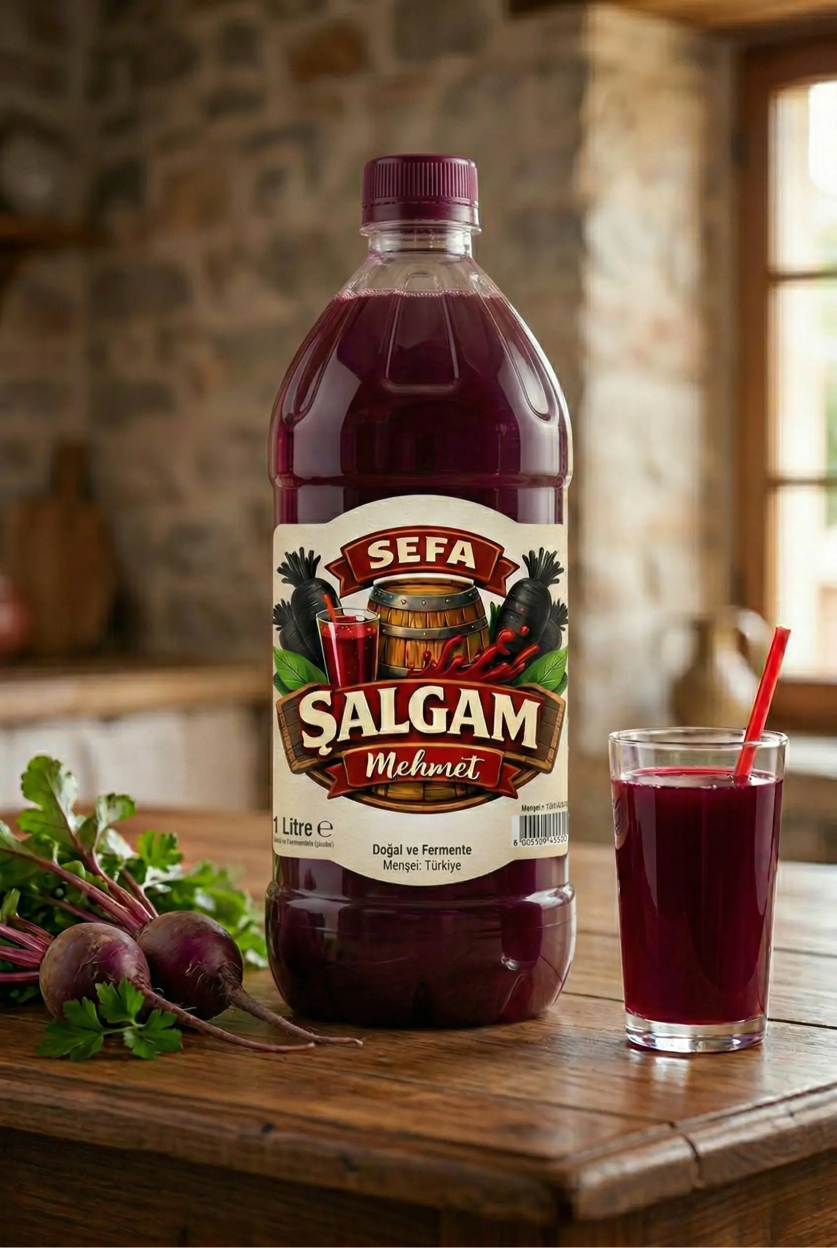 1 Litre Osmaniye Sefa Şalgamı Acılı Acısız